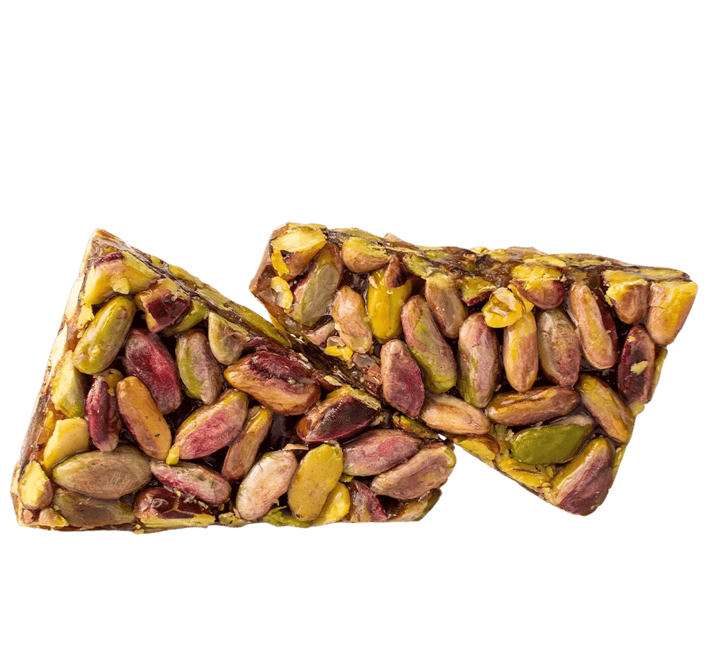 Rahadreiecke mit Pistazien – orientalisches Gebäck mit feiner Pistazienfüllung