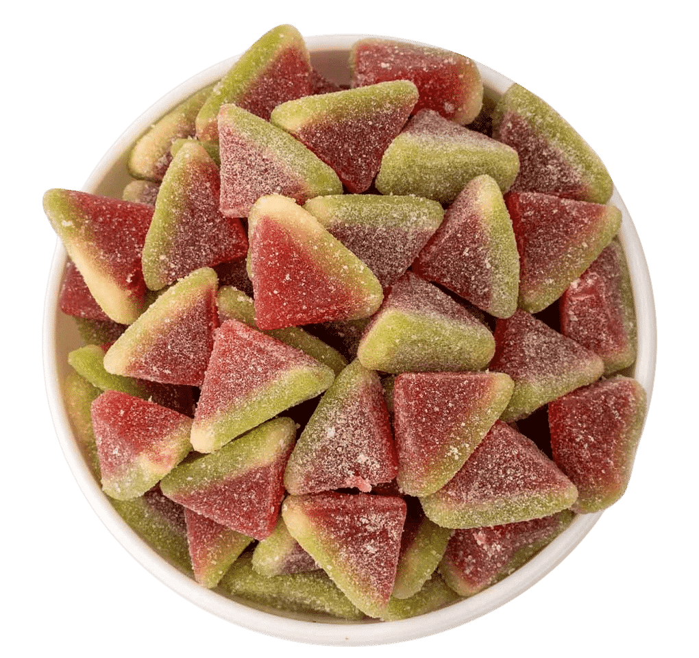 Wassermelonen-Fruchtgummi – halal Gummibonbons mit fruchtigem Melonengeschmack